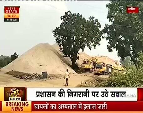 भंडारित रेत की आड़ में उत्खनन..