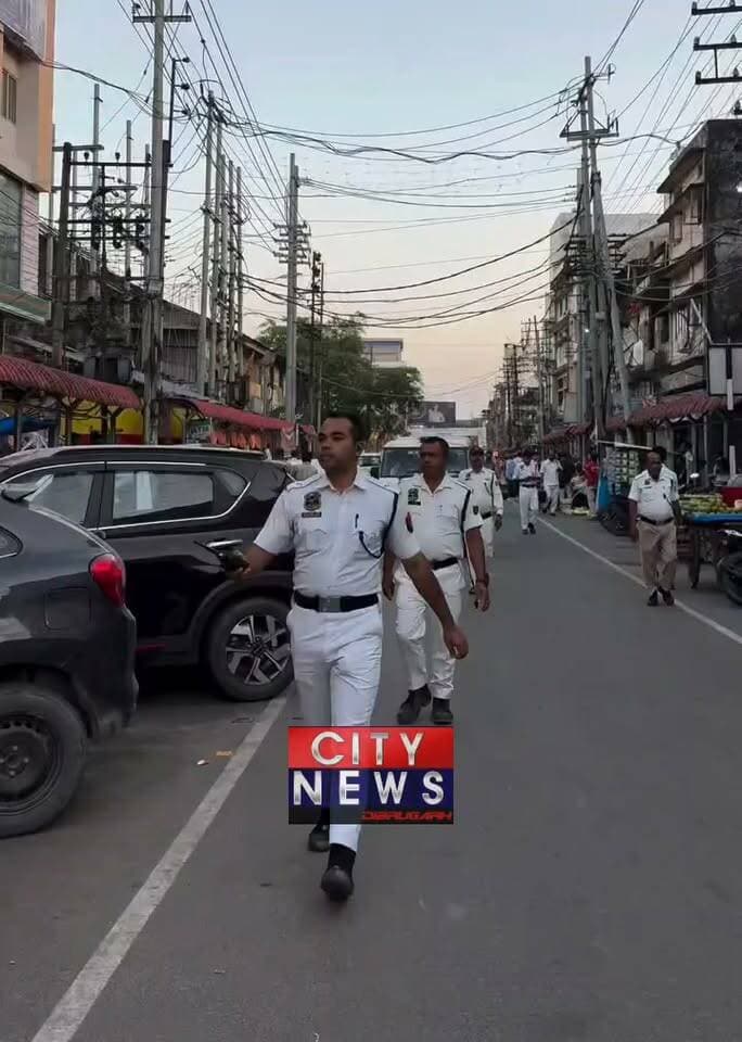 Dibrugarh Police is requesting all shopkeepers to place their shops properly along the roadside and people's to park their cars and bikes properly on their designated areas.
