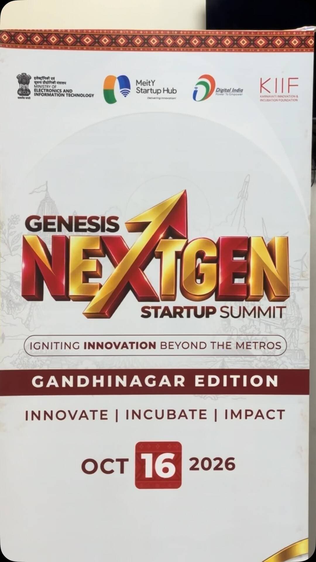 कर्नावती यूनिवर्सिटी में GENESIS NextGen Startup Summit का आयोजन
गांधीनगर में आयोजित GENESIS NextGen Startup Summit में स्टार्टअप संस्थापकों, निवेशकों, उद्योग जगत के प्रतिनिधियों और विशेषज्ञों ने भाग लिया। समिट में डीप-टेक इनोवेशन, AI, सेमीकंडक्टर और स्वदेशी हार्डवेयर विकास जैसे महत्वपूर्ण विषयों पर चर्चा हुई।
#KarnavatiUniversity #GENESISStartupSummit #NextGenStartups #StartupIndia #startupgujarat