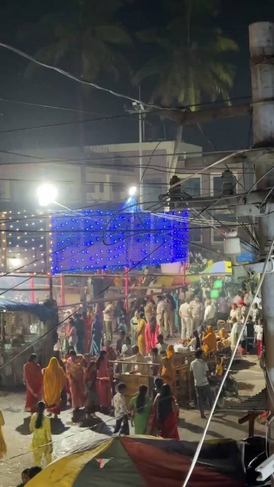सिमरी बख्तियारपुर रेलवे दुर्गा स्थान से लाइव तस्वीर