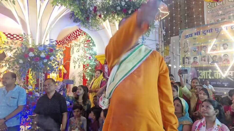  शहर के श्री चंद्र मंदिर पर महाष्टमी की संध्या भव्य आर्रती का सीधा प्रसारण