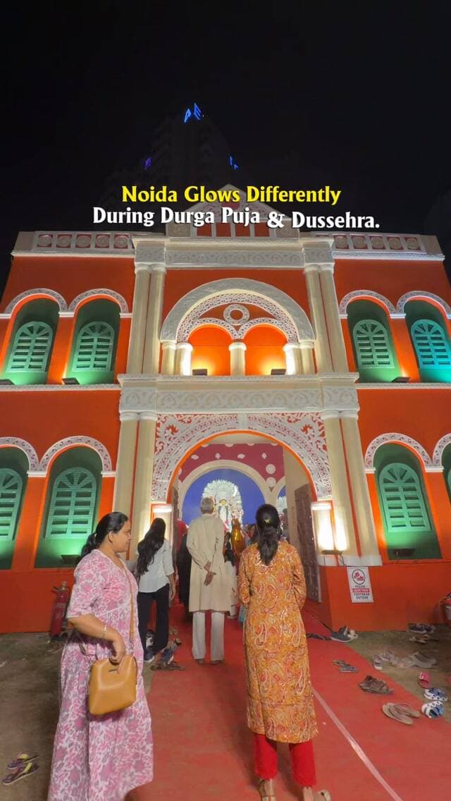 Noida Glows Differently During Durga Puja & Dussehra.
#noida #insta #explorepage #instagram #delhi