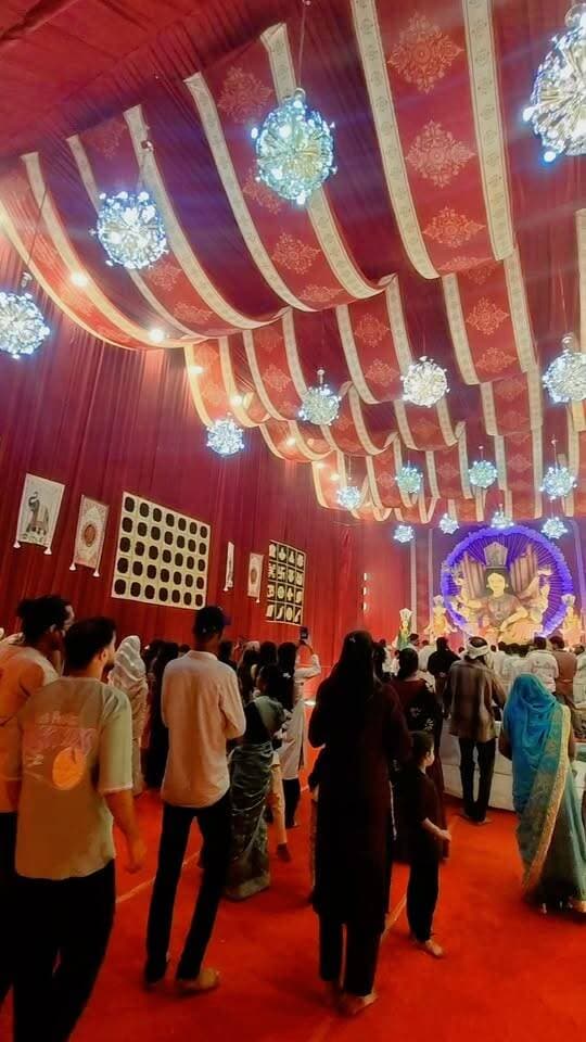 बुढ़ार सिंधी बाजार स्थित मातारानी की भव्य प्रतिमा
