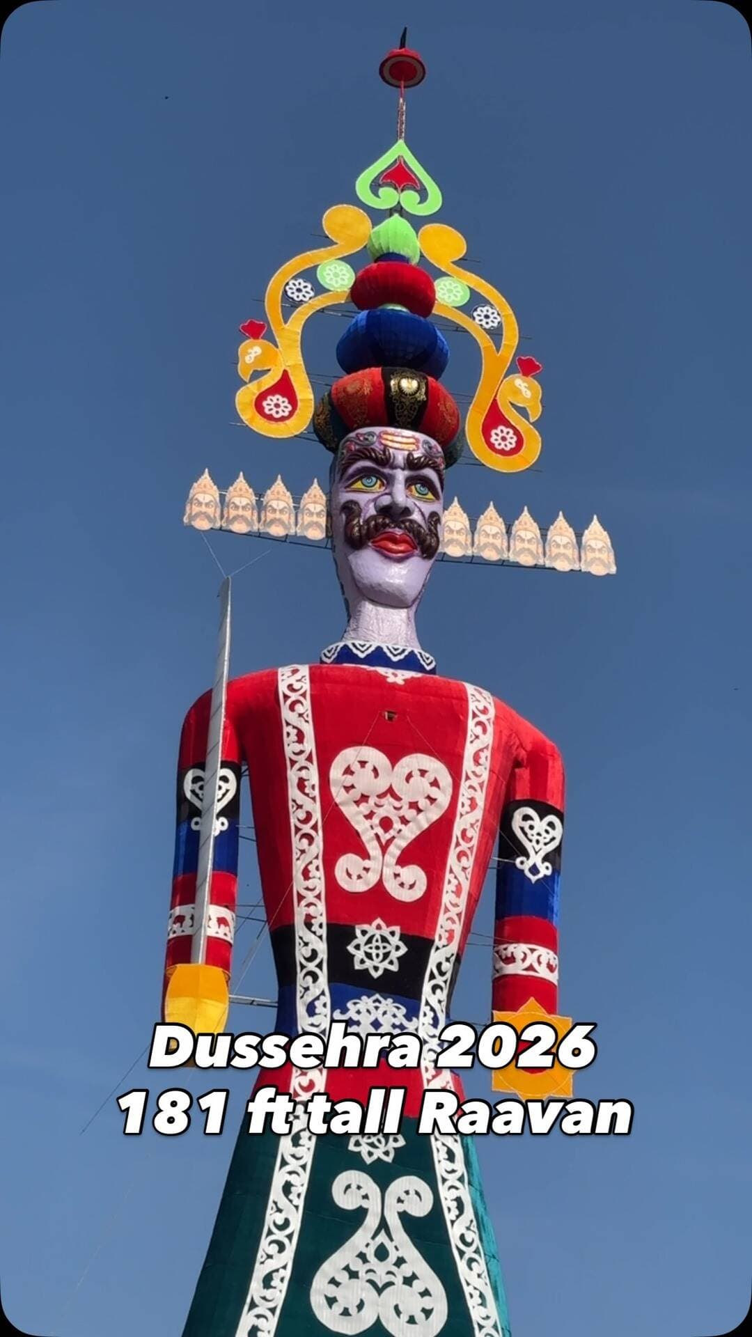 181 ft tall Raavan in parade ground dehradun
.
.
#dussehra #instagram #reels #ravan #dehradun