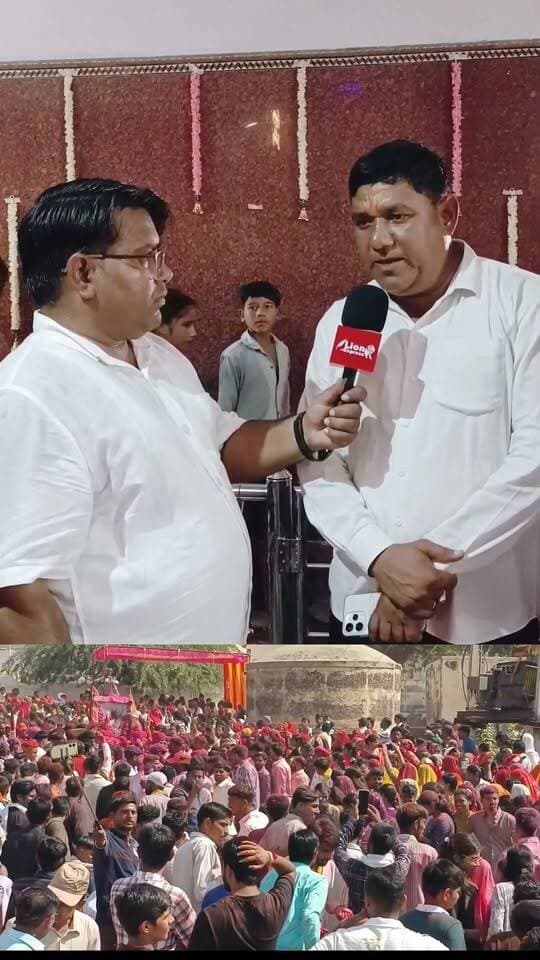 रतनगढ़ के गांव छोटड़िया में मां के जन्मोत्सव पर निकाली शोभायात्रा, हजारों श्रद्धालुओं की उमड़ी भीड़🧨🎉🎊