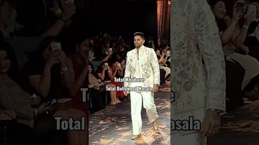 Cricketer #suryakumaryadav walks on the ramp at #lakméfashionweek 2026 in #delhi 🔥🔥#sky #cricket
