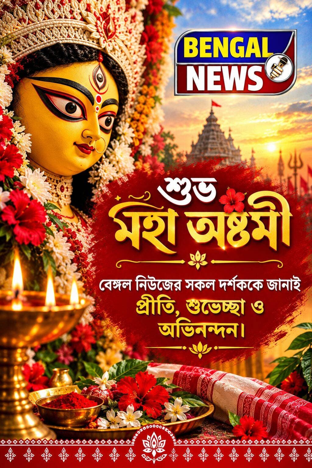 বেঙ্গল নিউজের সকল দর্শককে জানাই মহা অষ্টমীর আন্তরিক প্রীতি, শুভেচ্ছা ও অভিনন্দন। Bengal News BN LIVE <nis:link nis:type=tag nis:id=bengalnews nis:value=BengalNews nis:enabled=true nis:link/> <nis:link nis:type=tag nis:id=mahaastami nis:value=Mahaastami nis:enabled=true nis:link/> <nis:link nis:type=tag nis:id=durgapuja nis:value=durgapuja nis:enabled=true nis:link/>