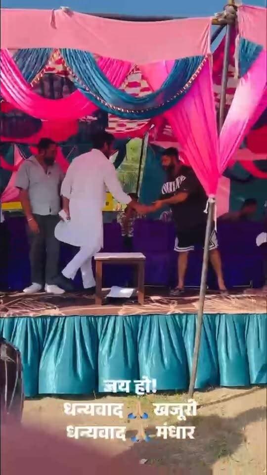 हल्का रादौर के गांव मंधार पहुंचे कांग्रेस नेता उमेश बूबका....