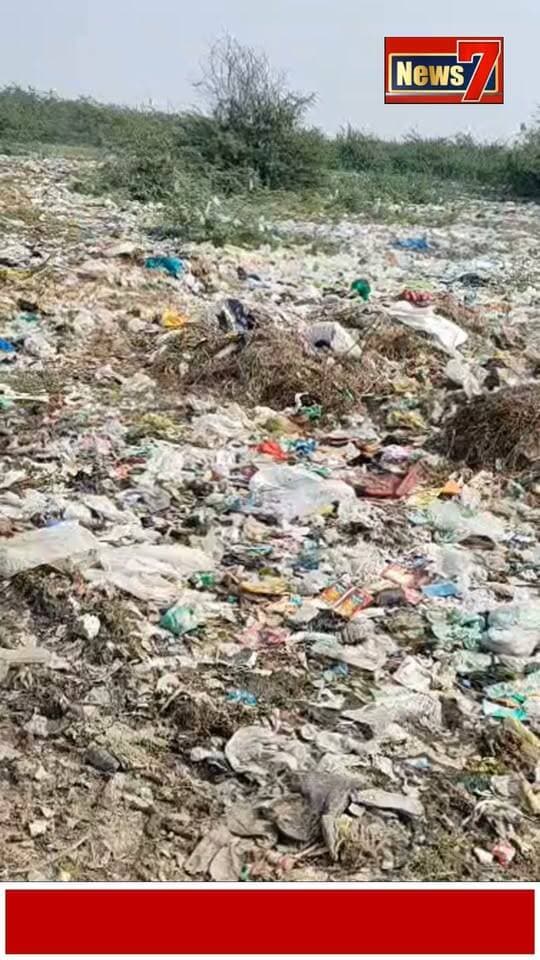 बामनवास के पट्टी कला में लगा कचरे का ढेर #bamanwas #News7 #CleanIndian #todaynews