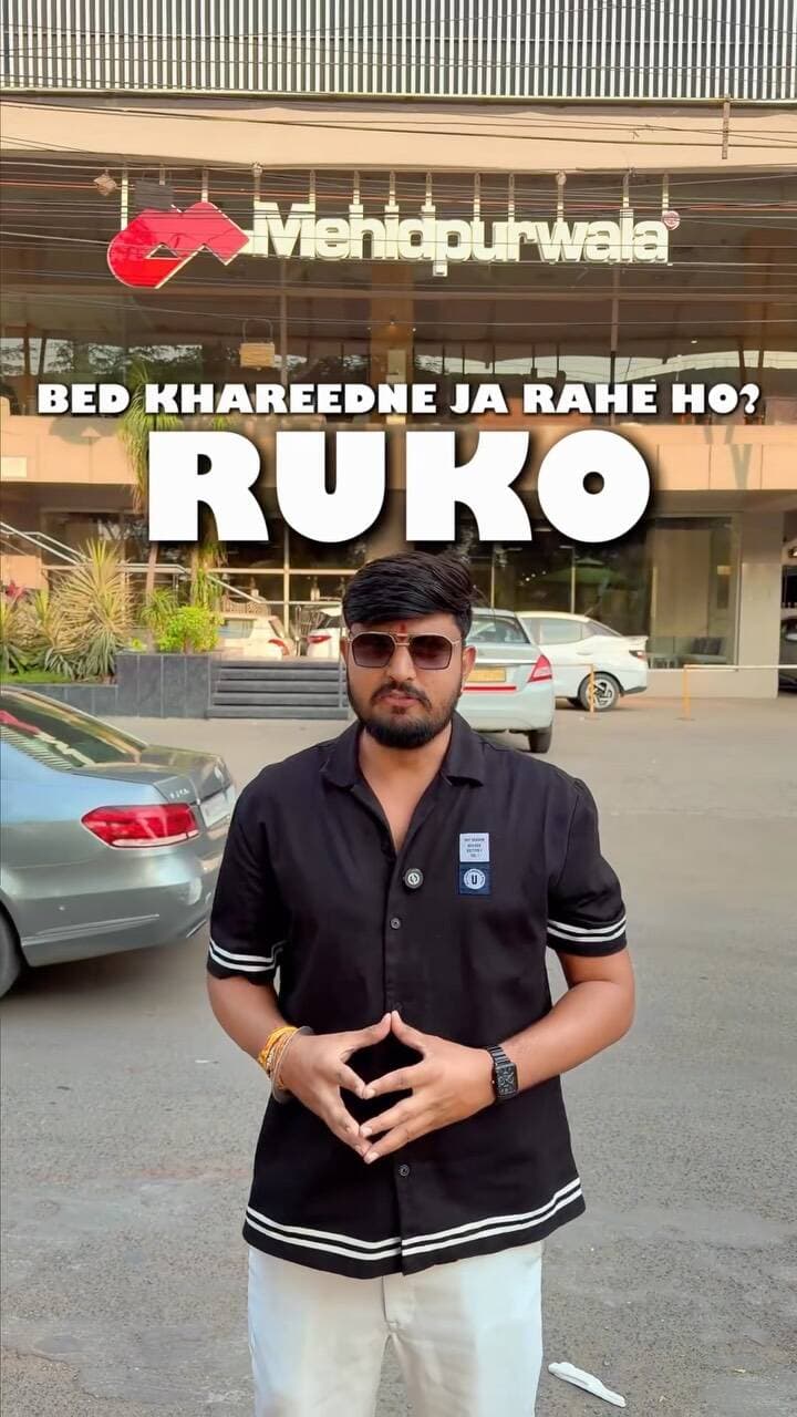 🛏️ भिया… BED खरीदो और SIDE TABLE FREE पाओ! 😍🔥
इस दिवाली घर सजाना है तो भिया, पहले ये धमाकेदार ऑफर देख लो! 🏡✨
🎉 MEHIDPURWALA FURNITURE की FESTIVE SALE! 🎉
🔥 Furniture पर UP TO 40% OFF
🎁 साथ में 15% EXTRA VALUE की FREE FURNITURE SHOPPING!
🛏️ Bed हो, 🛋️ Sofa हो या Dining Table — अपने सपनों के घर के लिए शानदार Furniture खरीदने का मौका!
😍 और भिया, चुनिंदा ऑफर्स में Bed के साथ Side Table FREE भी मिल सकती है!
📍 Visit Your Nearest Showroom:
📌 Palasia, Indore
📌 Vijay Nagar, Indore
📌 Rajendra Nagar, Indore
❤️ इस फेस्टिवल घर सजाएं दिल से!
📲 इस Reel को उस दोस्त या फैमिली मेंबर के साथ Share करो जो नया Furniture खरीदने की प्लानिंग कर रहा है!
⚡ ऑफर्स लागू शर्तों और चुनिंदा प्रोडक्ट्स के अनुसार।
चलो भिया, राम राम! 🙏
#MehidpurwalaFurniture #FurnitureSale #IndoreShopping #IndoreShahar #FestiveSale FurnitureOffers IndoreDeals HomeDecor DiwaliShopping Indore