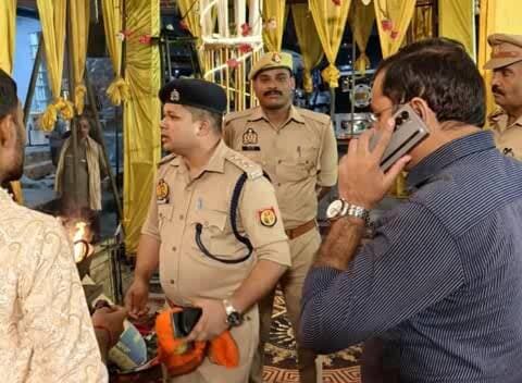 महाराजगंज: महराजगंज में दुर्गा पूजा-दशहरे के लिए कड़ी सुरक्षा व्यवस्था