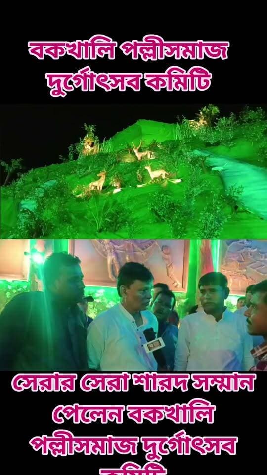 সেরার সেরা শারদ সম্মান পেলেন বকখালি পল্লীসমাজ দুর্গোৎসব কমিটি