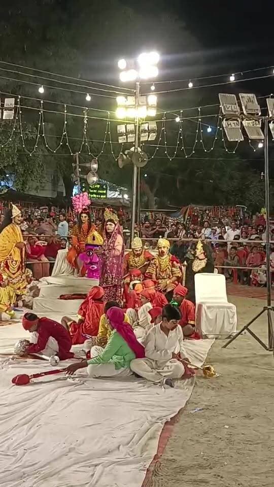 प्राचीन रामलीला मैदान हल्द्वानी में मेघनाथ का शीश मांगने श्री राम के पास पहुंची सुलोचना....
