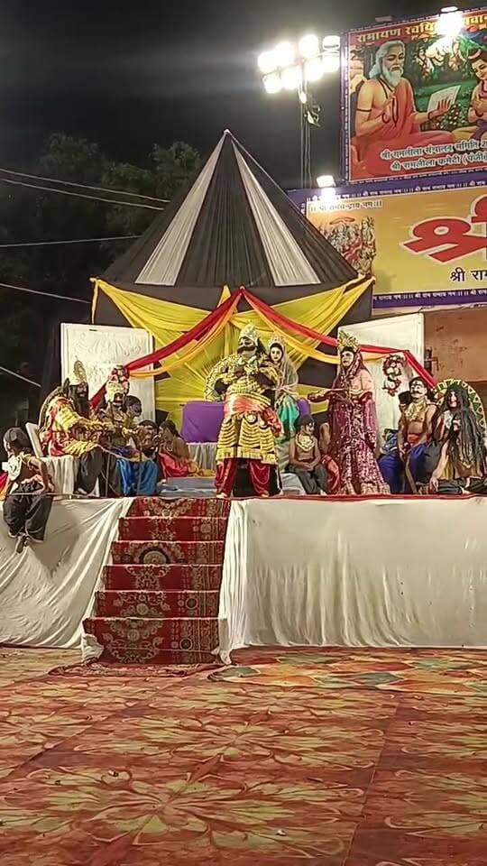 प्राचीन रामलीला मैदान हल्द्वानी में मेघनाथ वध की लीला का मंचन...