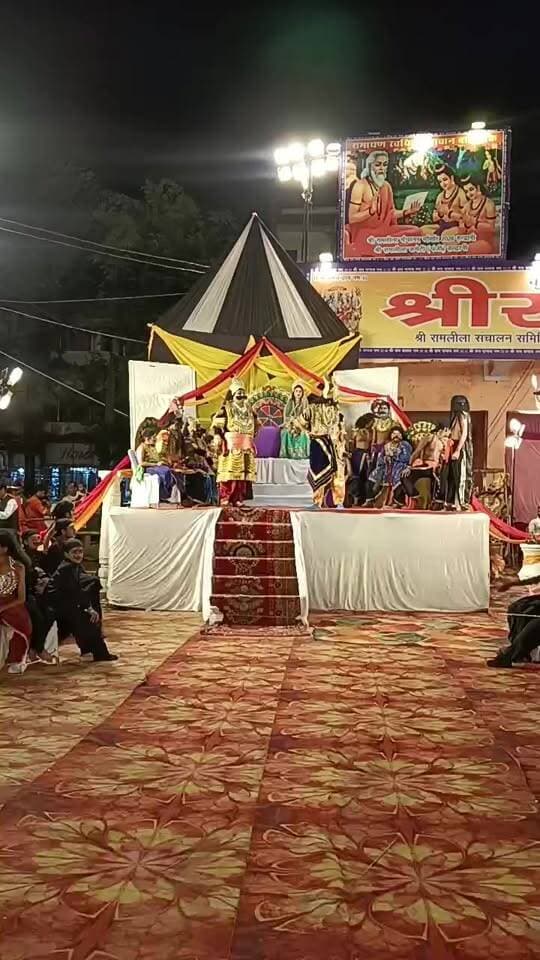 प्राचीन रामलीला मैदान हल्द्वानी में मेघनाथ वध की लीला का मंचन...