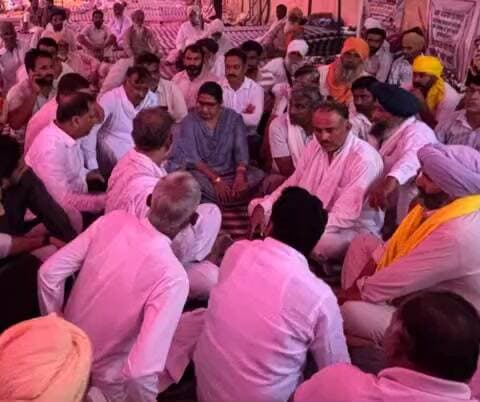 घड़साना: विधायक शिमला देवी नायक ने किसान आंदोलन को दिया समर्थन, सिंचाई पानी की मांग पर जोर