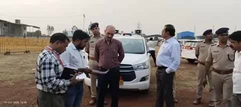 अशोक नगर: अशोकनगर में दशहरा मैदान की व्यवस्थाओं का कलेक्टर-एसपी ने किया निरीक्षण