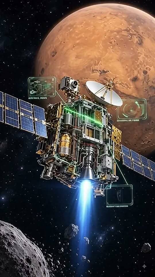Look at that engineering in action! The MMX mission is officially charting a brand new era in space exploration near Mars. Would you volunteer for a one-way trip to Mars? #Spacecraft #Science #MarsMoons