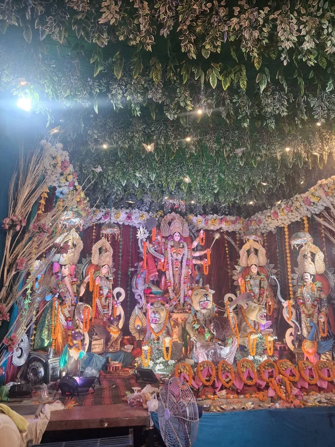 माँ दुर्गा पूजा समिति, दुर्गा स्थान मंदिर, इमलीचट्टी, सरकारी बस स्टैंड