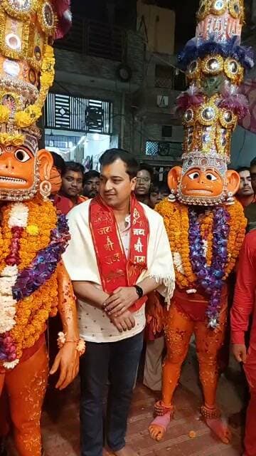 श्री बजरंगबली दल द्वारा आयोजित कार्यक्रम में बतौर मुख्य अतिथि पहुंचे कांग्रेस युवा नेता नितिन सिंगला