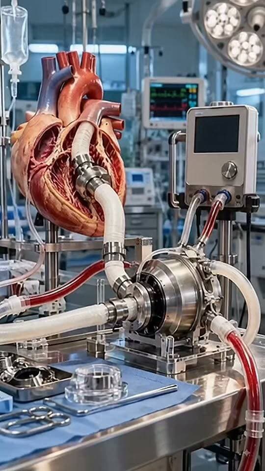How do mechanical pumps keep a failing heart alive? This medical technology keeps blood flowing when a heart needs support. What questions do you have about medical engineering? #MedicalTechnology #HeartHealth #ScienceEducation #Engineering
