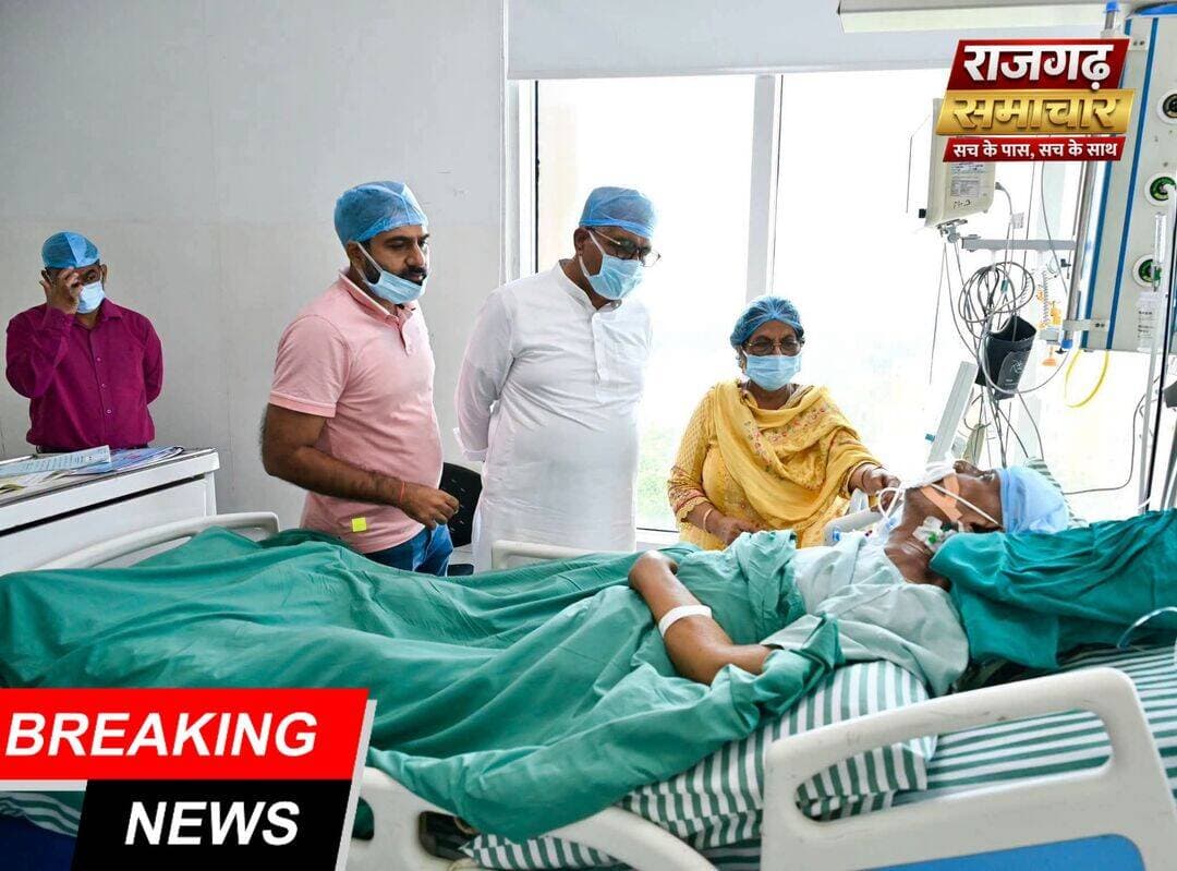 केंद्रीय मंत्री भूपेन्द्र यादव ने महात्मा गांधी अस्पताल, जयपुर पहुँचकर विधायक डॉ. जसवंत यादव के स्वास्थ्य की जानकारी ली।