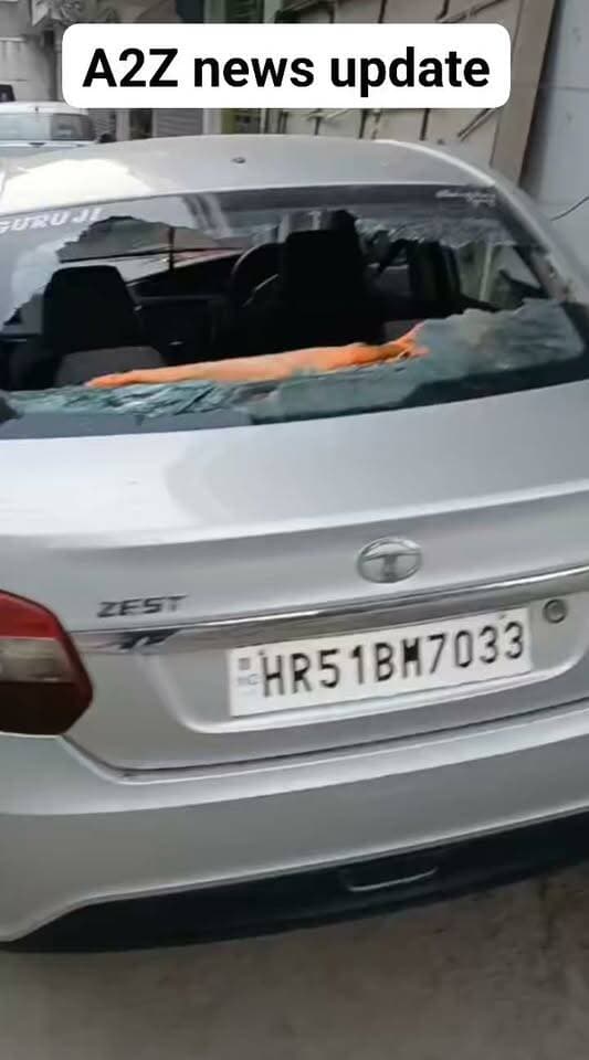 Nit-5 में गाड़ी के शीशे तोड़े