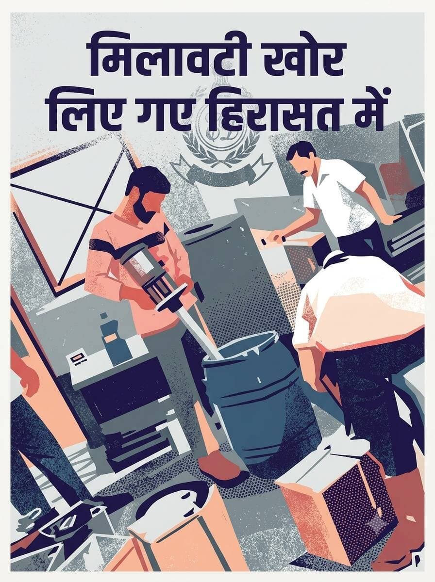 #Hardoi:- डिटर्जेंट और कास्टिक सोडा से बना रहे थे दूध,,
संडीला औद्योगिक क्षेत्र स्थित डेरी में डिटर्जेंट, कास्टिक सोडा और अन्य संदिग्ध सामग्री मिलाकर दूध तैयार करने का मामला सामने आया है। छापेमारी के दौरान बरामद दूध और अन्य सामग्री के सात नमूनों की प्रयोगशाला से आई रिपोर्ट में तीन स्वास्थ्य के लिए असुरक्षित पाए गए, जबकि चार की गुणवत्ता घटिया मिली है। खाद्य सुरक्षा विभाग ने डेरी संचालक प्रदीप गुप्ता के विरुद्ध एफआइआर दर्ज कराई है। जांच में मिलावटी दूध की आपूर्ति लखनऊ, कानपुर समेत पश्चिमी उप्र के कई जिलों में किए जाने की जानकारी मिली है।
17 अक्टूबर को खाद्य सुरक्षा विभाग ने एसडीएम नारायणी भाटिया और सीओ श्लोक गौतम
के साथ संडीला दूध डेरी पर छापा मारा था। पूनम दूध डेरी से दो टैंकर और दो ड्रमों में संदिग्ध दूध, चार बोरियों में करीब 100 किग्रा लैक्टोज पाउडर, दानेदार सामग्री व करीब 15 लीटर संदिग्ध घोल मिला था। सहायक आयुक्त खाद्य कुमार गुंजन के अनुसार,
हरदोई के संडीला में डेरी से लिए नमूनों में तीन असुरक्षित और चार की गुणवत्ता खराब संचालक पर एफआइआर दर्ज
संडीला की एक दूध डेयरी में तैयार हो रहे नकली दूध का इंटरनेट मीडिया पर प्रसारित वीडियो का
जांच में दानेदार सामग्री सोडियम हाइड्राक्साइड निकली। मेडिकल कालेज के चिकित्सक डा. शेर सिंह के अनुसार, सोडियम हाइड्राक्साइड से भोजन नली में जलन हो सकती है। डिटर्जेंट के सेवन से उल्टी-दस्त और अखाद्य तेलों से यकृत व गुर्दों को नुकसान पहुंचता है।
#हरदोई UP Police