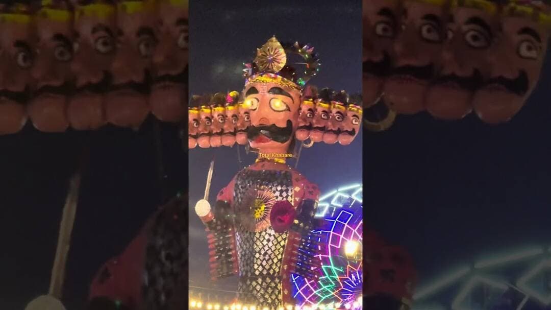 Happy Dussehra Totay Ravan Dehan #ravan #rawan #ravana #ravandahan #rawandahan #ravandahanlive #news
