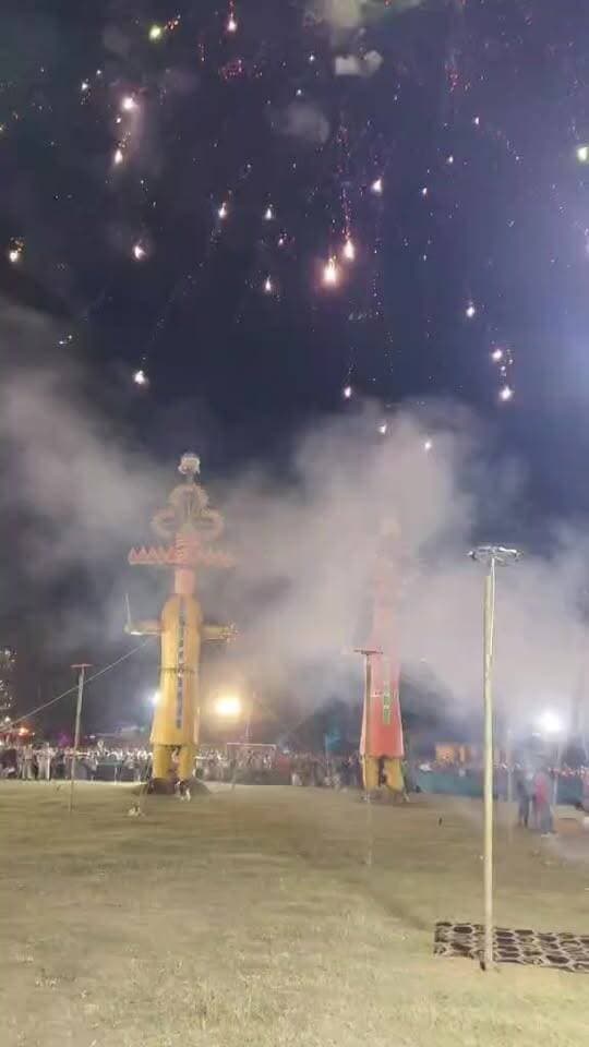 रावण दहन कार्यक्रम बहरोड़