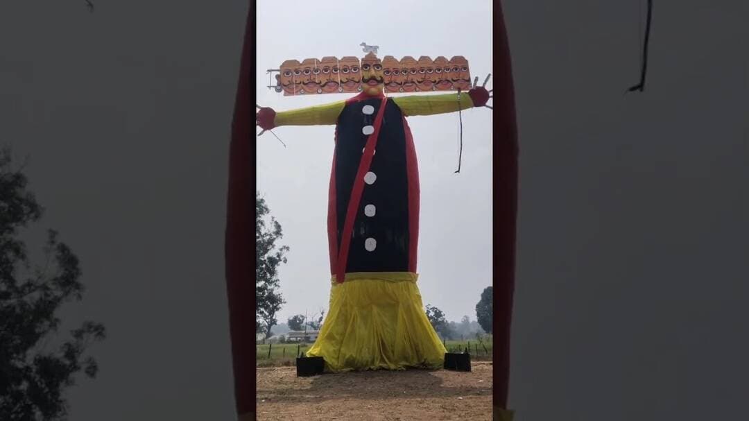 दशहरा स्पेशल:बफना रामलीला मे इस वर्ष होगा 40 फ़ीट का रावण दहन। #dashhra #chhattisgarhnews #bastar