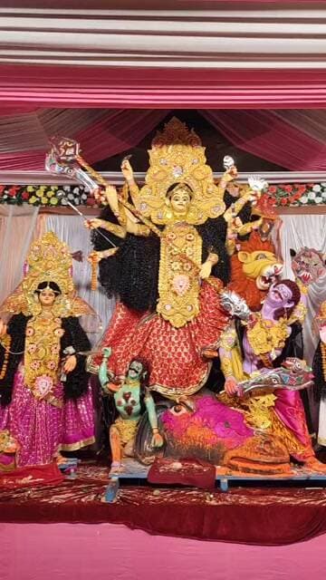 दुर्गा पूजा मेला का लाइव दर्शन करें मां दुर्गा बजरा मोड़ से Live