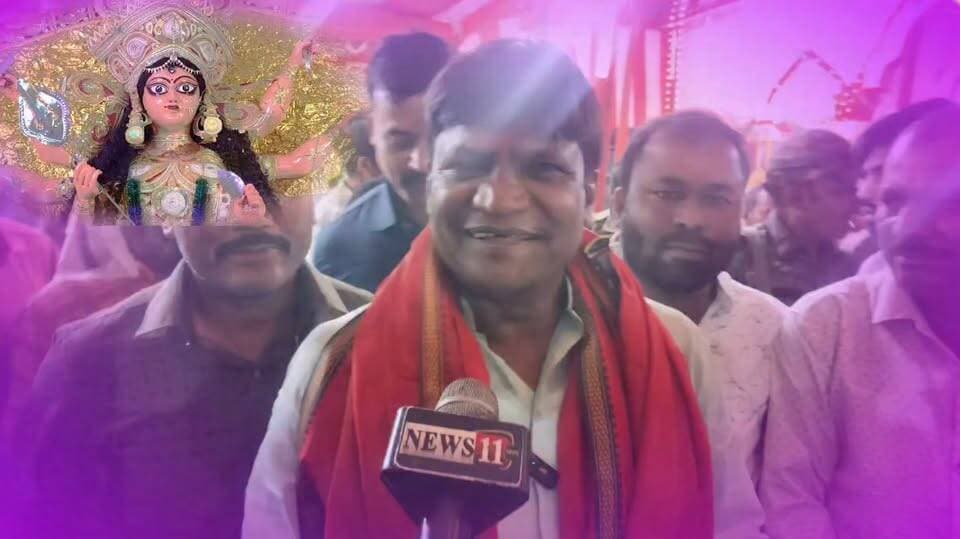#चंदनकियारी चंदनकियारी विधानसभा अंतर्गत मानपुर दुर्गा मंदिर पहुंचे धनबाद सांसद ढुलू महतो, मां के दर्शन कर की सुख-समृद्धि की कामना