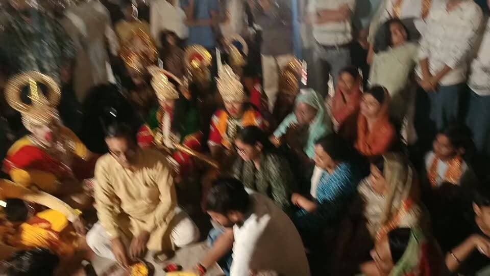 #संगरिया
रावण दहन से पूर्व पूजन कार्यक्रम