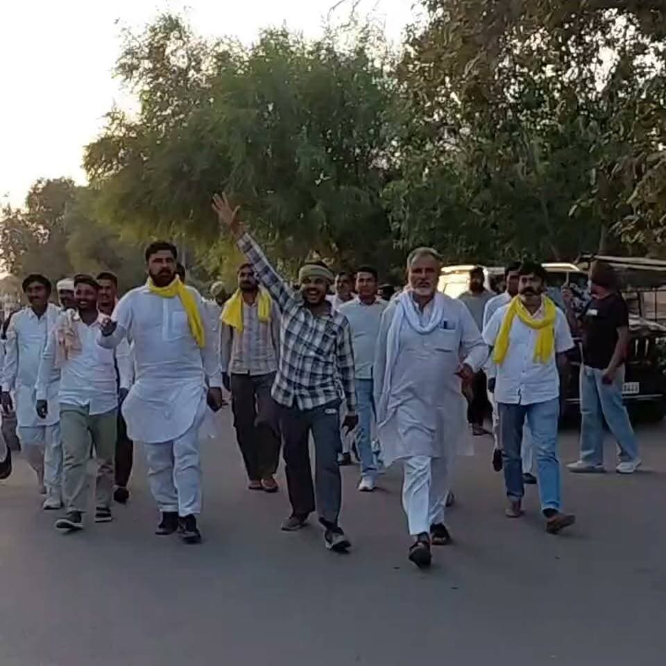 रिहाई के बाद लौटे किसानों का घडसाना में इस तरह से हुआ स्वागत