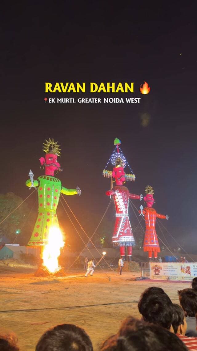 RAVAN DAHAN 🔥 EK MURTI, GREATER NOIDA WEST
#noida #insta #instagram #instagram #instagood