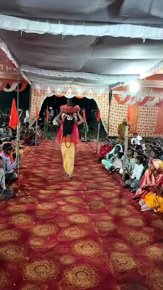 झांकी - ग्राम हजारा में जागरण के कार्यक्रम का आयोजन।