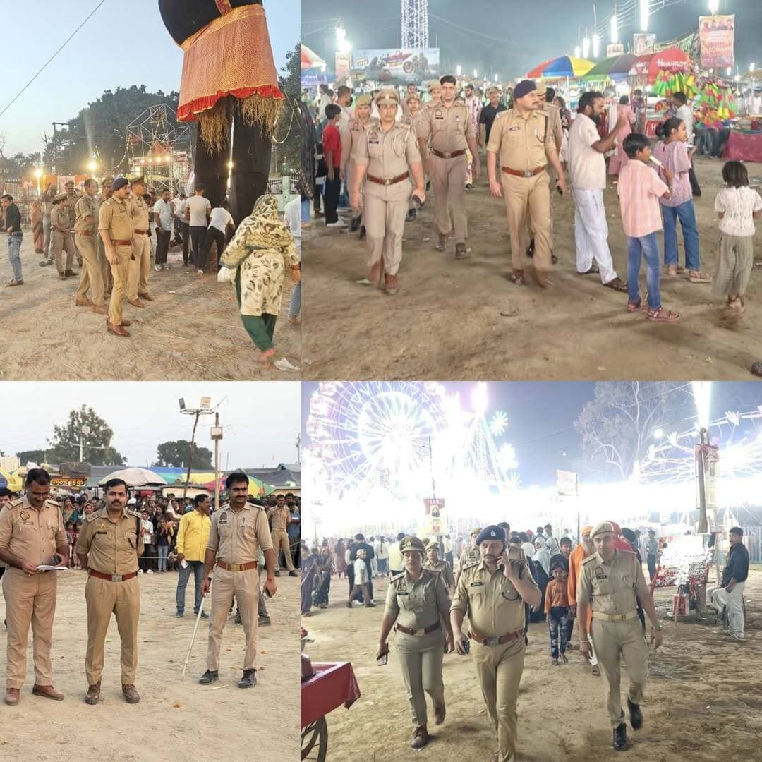 रावण दहन स्थलों और मेलों का पुलिस अधिकारियों ने किया निरीक्षण, सुरक्षा..see more