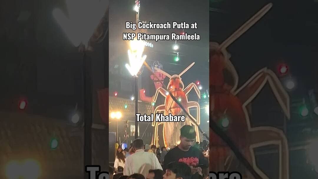 #cockroach big putla at nsp pitampura ramleela #ramleela #jaishreeram #dussehra #dussehra2026