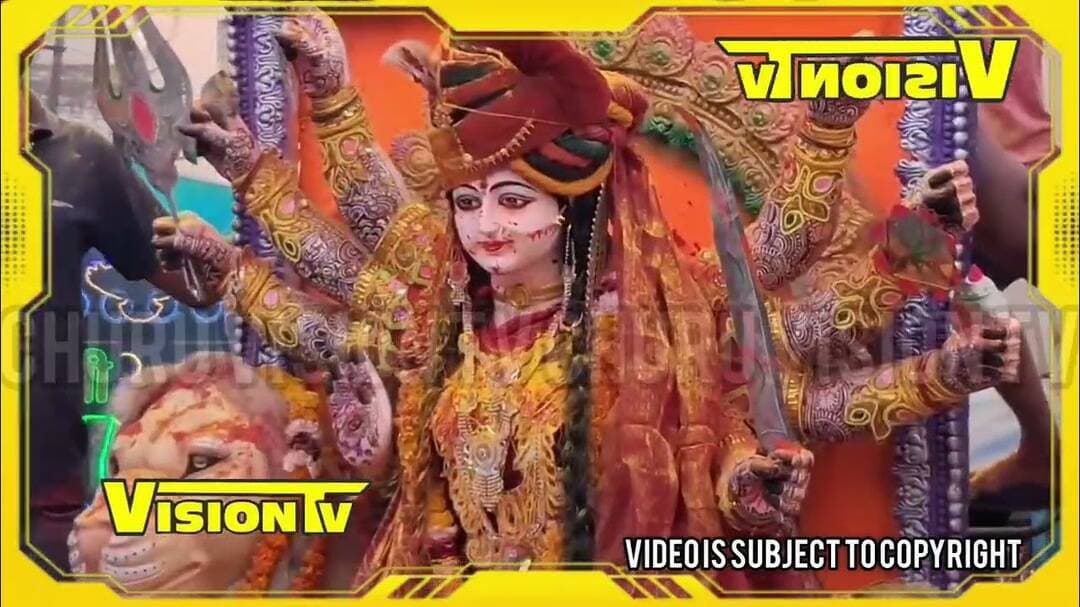 Churu सवाई सागर में दुर्गा प्रतिमाओ का हुआ विसर्जन,