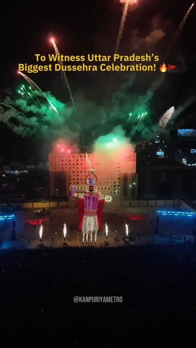Uttar Pradesh’s Biggest Dussehra Celebration — PARADE RAMLILA, KANPUR!
Follow @kanpuriyametro for more interesting content 🙏🏻❤️
.
.
.
#kanpur #kanpurcity #ramleela #dussehraspecial #dussehra