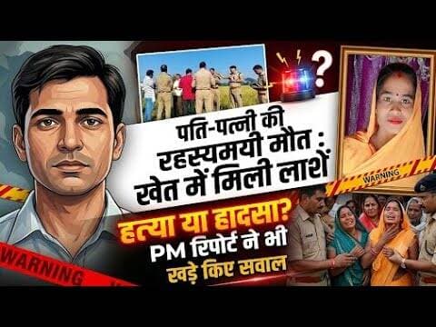 पति-पत्नी की रहस्यमयी मौत...खेत में मिली लाशें...हत्या या हादसा ? पीएम रिपोर्ट ने भी खड़े किए सवाल