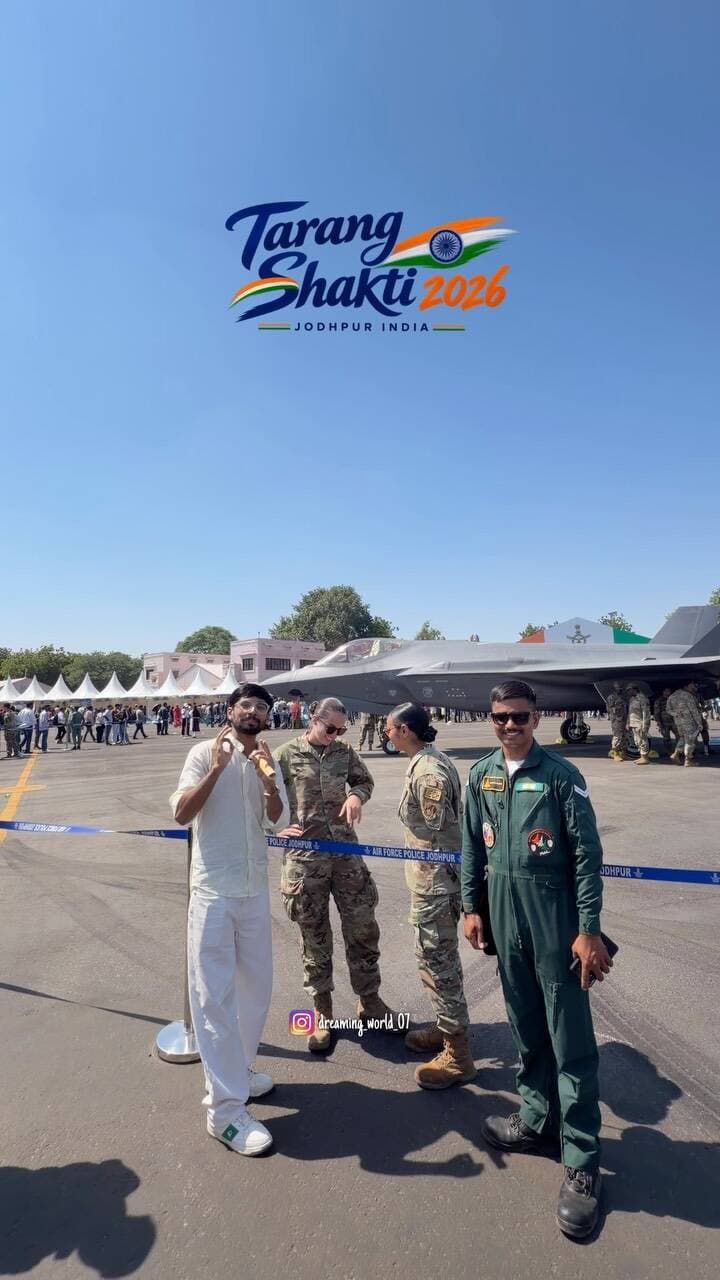 Tarang Shakti 2026 🇮🇳🇮🇳
Jodhpur Rajasthan 🇮🇳
.
Jodhpur Tarang Shakti 2026, Jodhpur airforce station, Jodhpur blogger, Jodhpur content creator, Jodhpur viral, Tejas, raffle, Jodhpur, Jodhpur Rajasthan, Rajasthan blogger