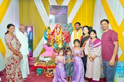అదిలాబాద్ అర్బన్: హస్నాపూర్లో దసరా వేడుకల్లో పాల్గొన్న కంది శ్రీనివాస రెడ్డి