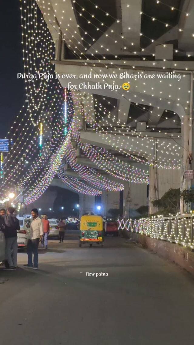 Durga Puja is over, and now we Biharis are waiting for Chhath Puja. ❤️🙏
#ChhathPuja #ChhathPuja2026 #Bihari #Bihar #BiharDiaries DurgaPuja ChhathVibes