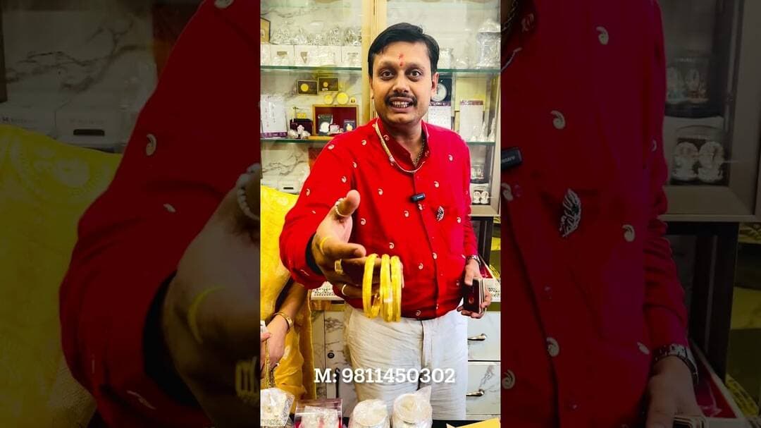 संजय ज्वेलर्स DiwaliDhmaka 925 सिल्वरHallmark SilverJewellery पर50 मिली GoldपेपरCoin FREE:9811450302