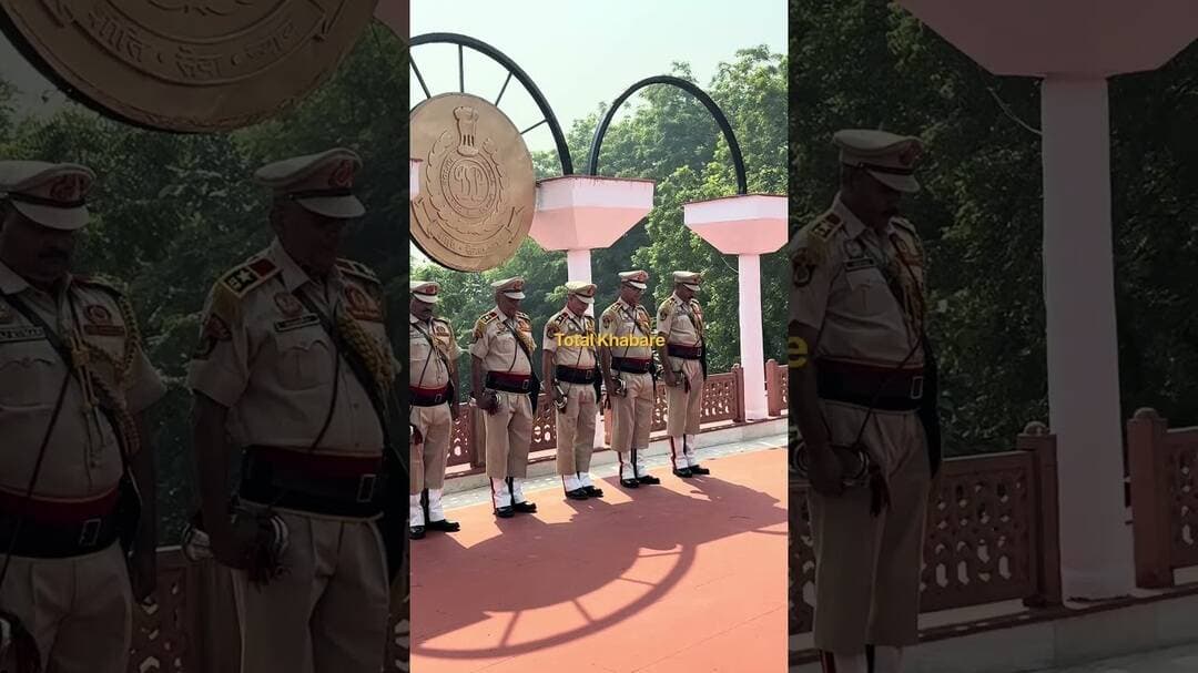 Delhi Police #commemorationday held in memory of martyrs in police line Kingsway Camp #delhipolice