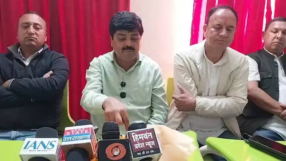 न्याय यात्रा के संबंध में कांग्रेस प्रदेश अध्यक्ष गणेश गोदियाल की गौचर में प्रेस वार्ता।
