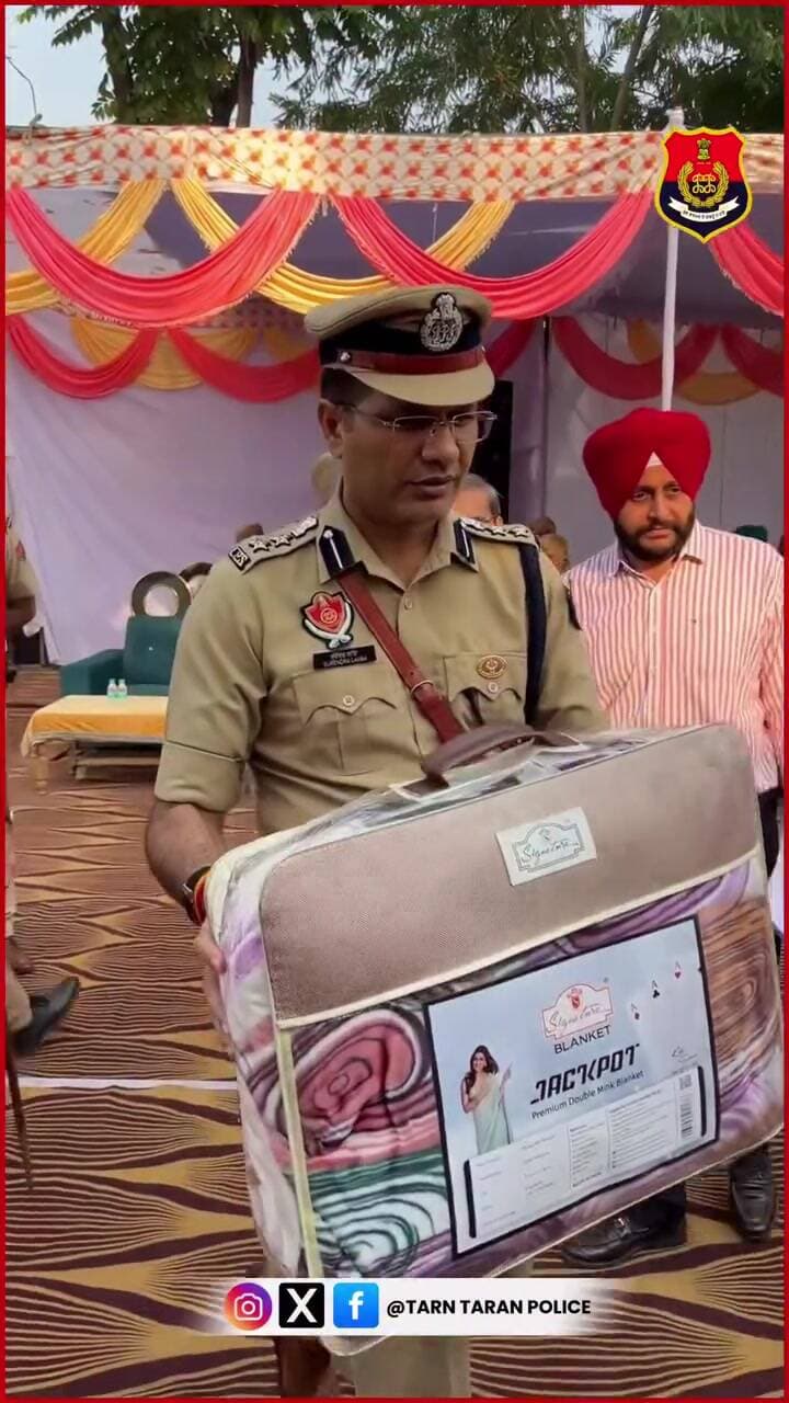 ਤਰਨਤਾਰਨ: ਤਰਨ ਤਾਰਨ ਪੁਲਿਸ ਵੱਲੋਂ ਸ਼ਹੀਦ ਜਵਾਨਾਂ ਦੇ ਪਰਿਵਾਰਾਂ ਦਾ ਸਨਮਾਨ