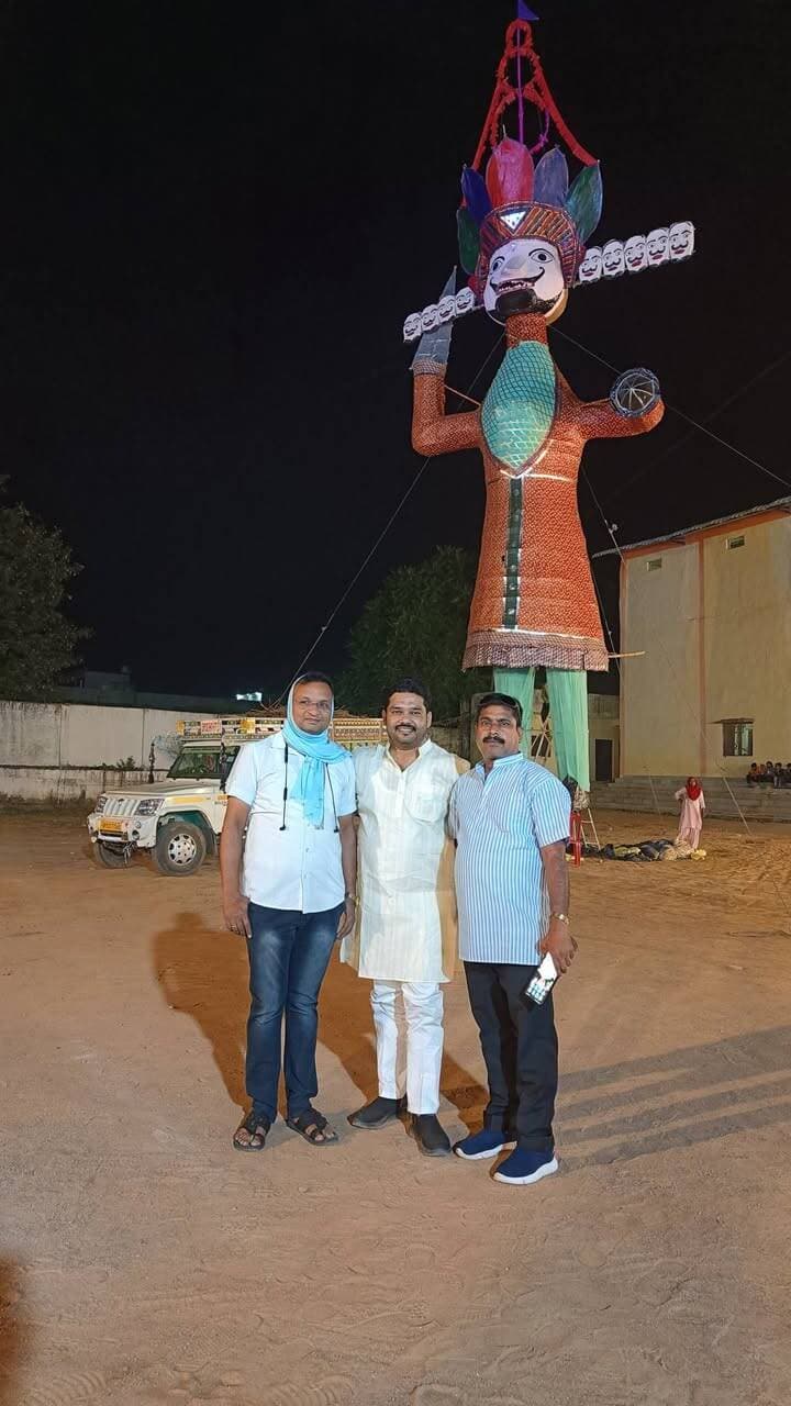 रावण दहन कार्यक्रम निवाड़ी